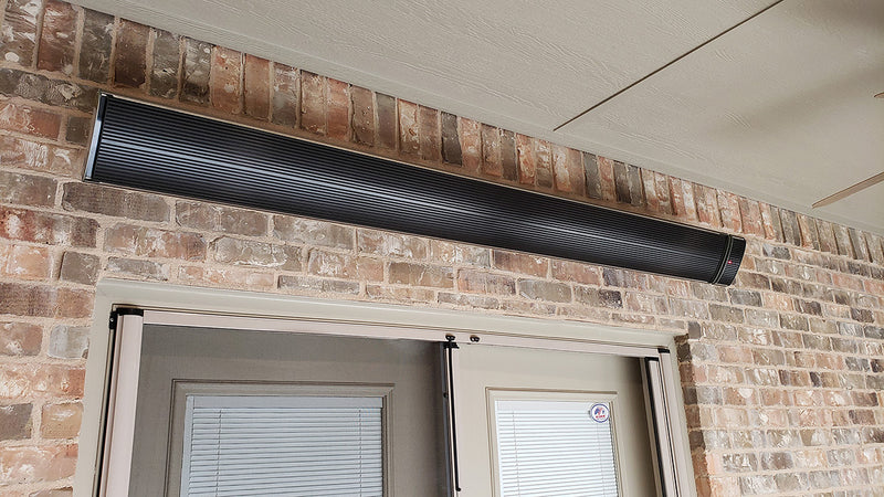 RadTec 82.5" Zero Light Electric Patio Heater (E32R) | Far-Infrared | Zero Light Emission | Outdoor Covered Spaces