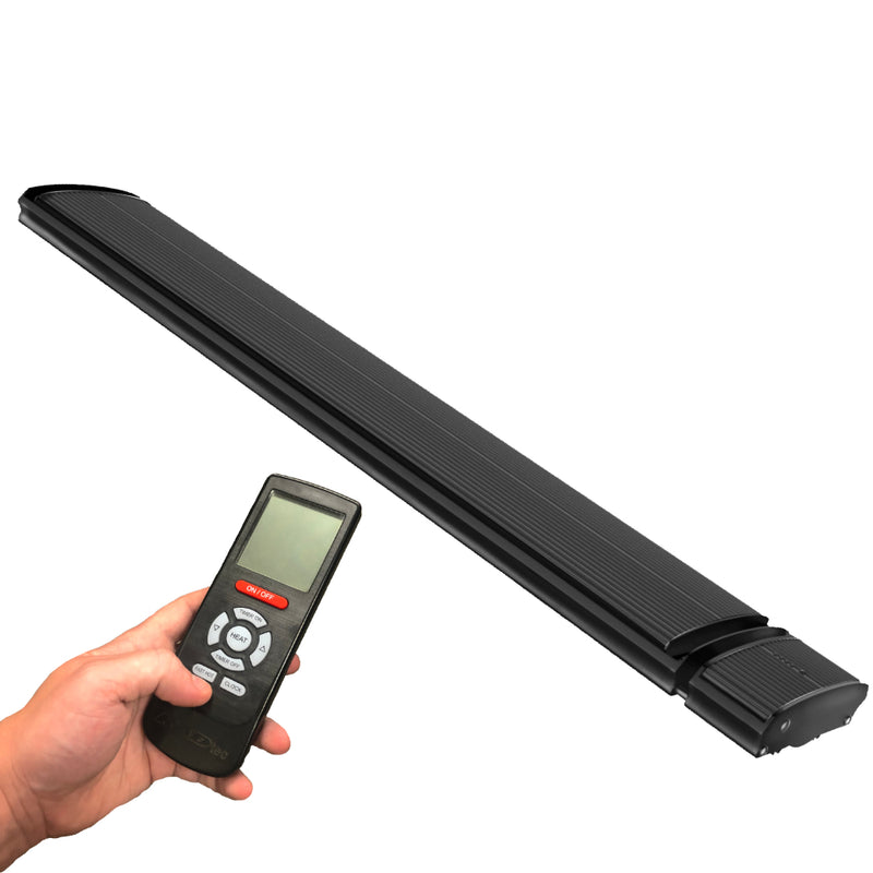 RadTec 82.5" Zero Light Electric Patio Heater (E32R) | Far-Infrared | Zero Light Emission | Outdoor Covered Spaces