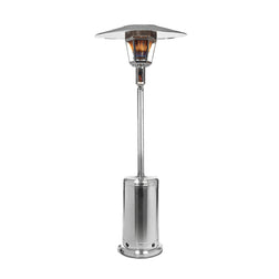 RadTec 96" Real Flame Propane Patio Heater - Stainless Steel (RF-SS) | 40,000 BTU | Elegant Outdoor Heating