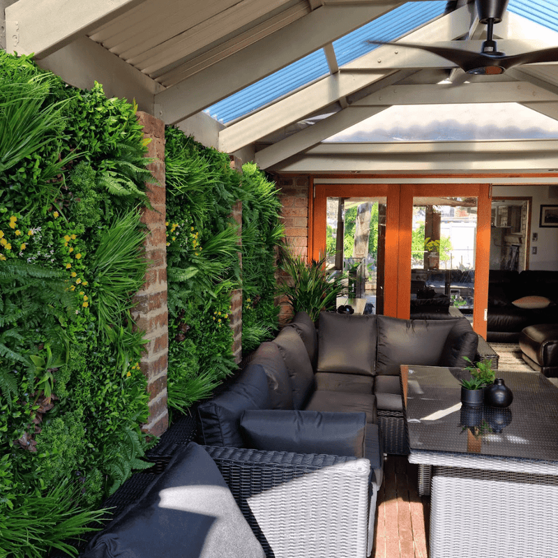 Luxury Country Fern Artificial Vertical Garden 40" x 40" 11SQ FT Commercial Grade UV Resistant