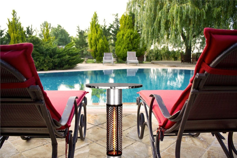 RadTec Electric Bistro Table Heater (SBT-15S) | 1500W | IPX5 Rated | Outdoor Dining Comfort