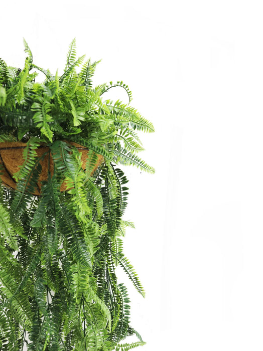 Artificial Hanging Fern Basket – UV Resistant (17.7in x 49.2in | 45cm x 125cm)