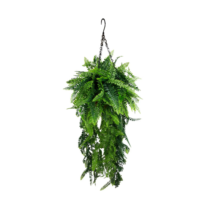 Artificial Hanging Fern Basket – UV Resistant (17.7in x 49.2in | 45cm x 125cm)