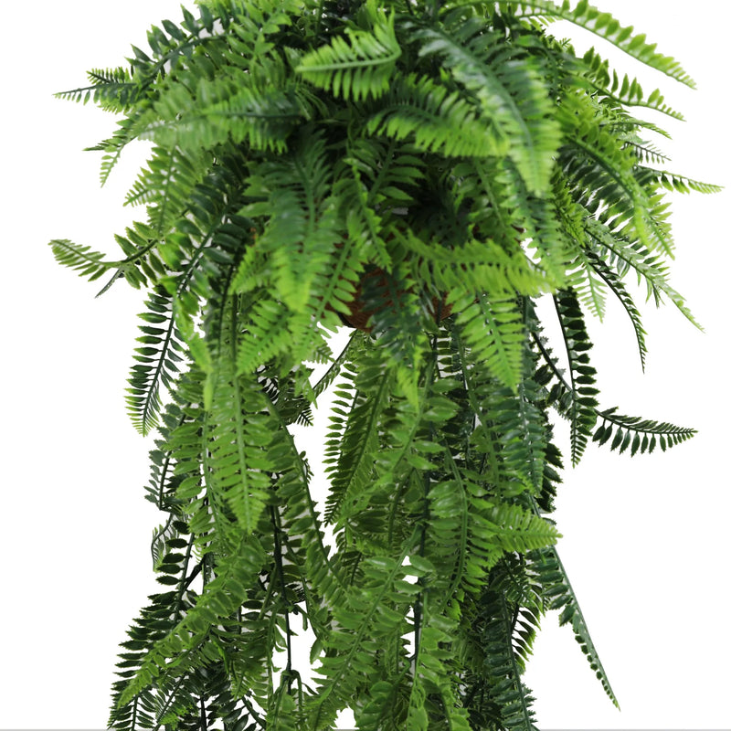 Artificial Hanging Fern Basket – UV Resistant (17.7in x 49.2in | 45cm x 125cm)