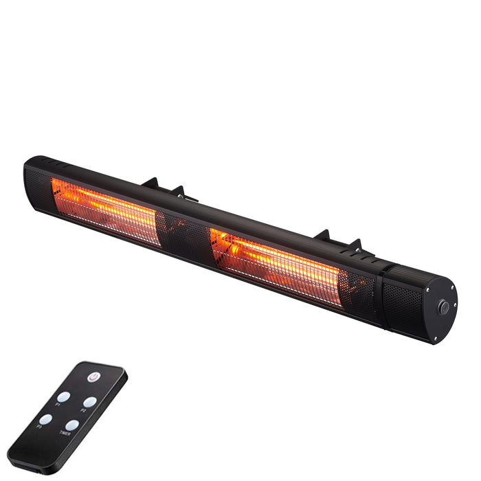 RadTec 38" Golden Tube Electric Patio Heater (G30R) | Infrared | IPX5 Rated | Compact Powerful Heating