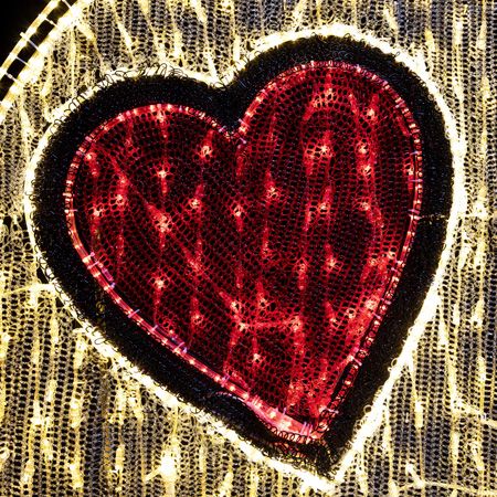 6' 2D LED Heart Eyes Emoji Valentine's Display