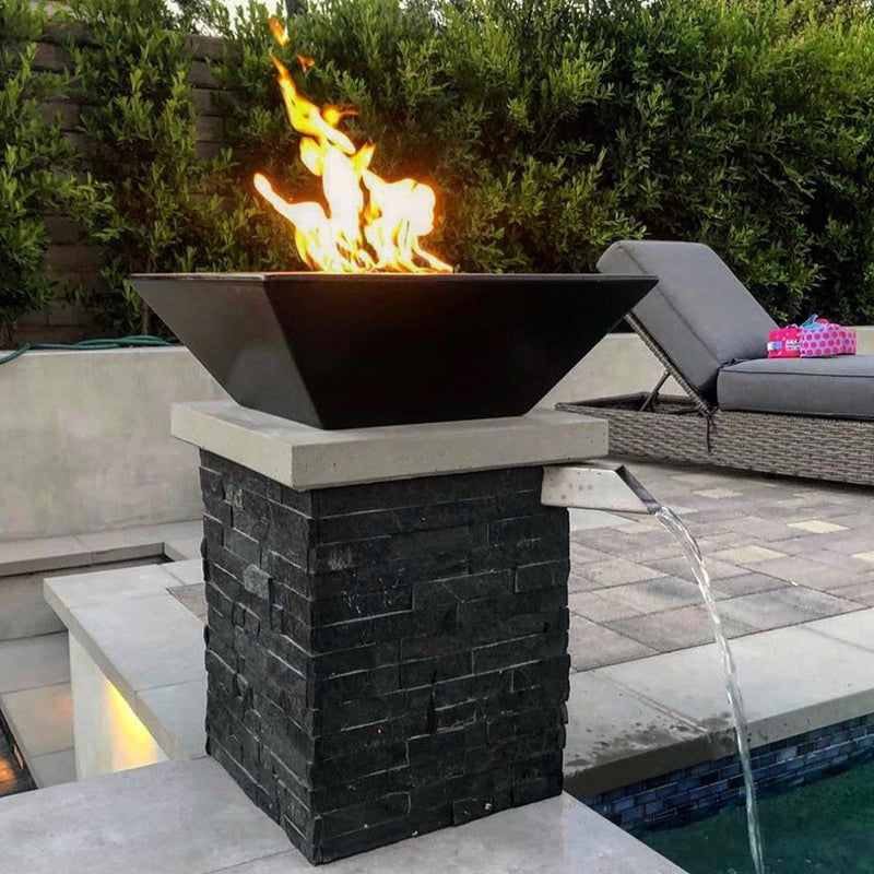 The Outdoor Plus Maya Fire Bowl - GFRC Concrete
