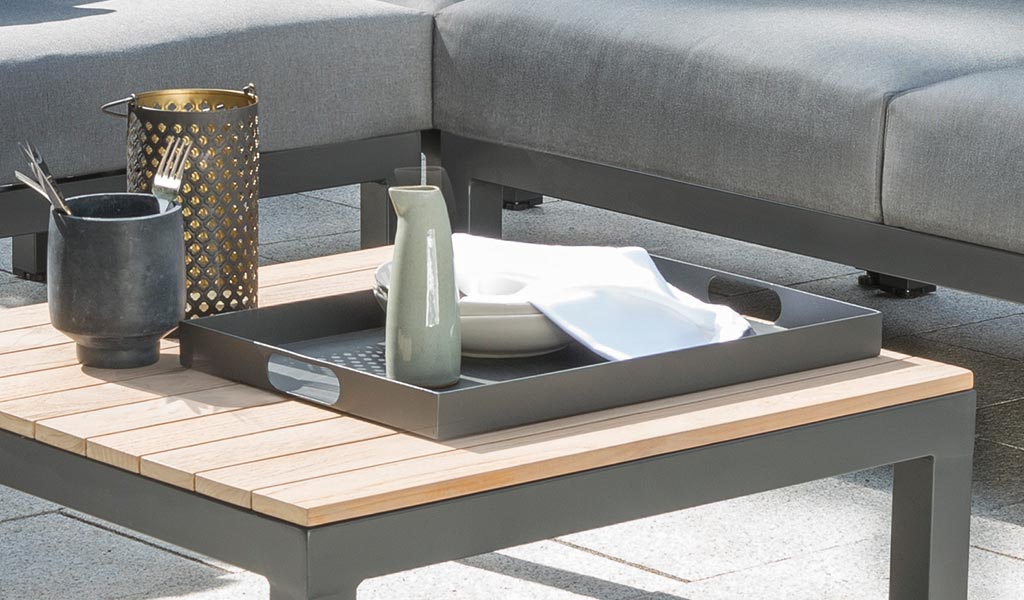 Elba Powder Coated Aluminum Serving Tray