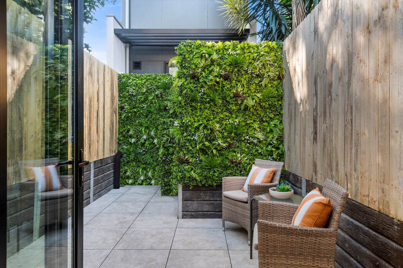 Ultra Luxury Tropical Vista Artificial Vertical Garden 40" x 40" 11SQ FT Commercial Grade UV Resistant