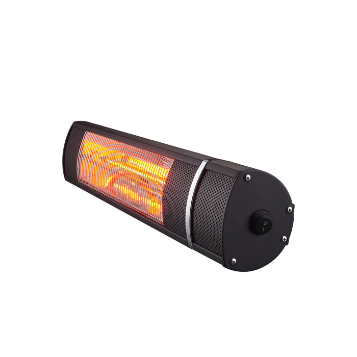 RadTec 25" Golden Tube Electric Patio Heater (G15R) | Infrared | IPX5 Rated | Compact 110V Heating