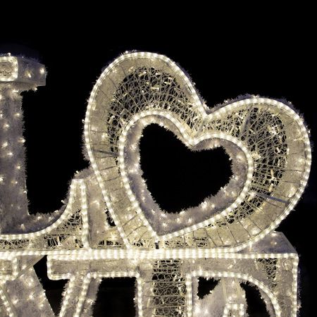 5.5' 3D LED Love Valentine's Display - Warm White Twinkle