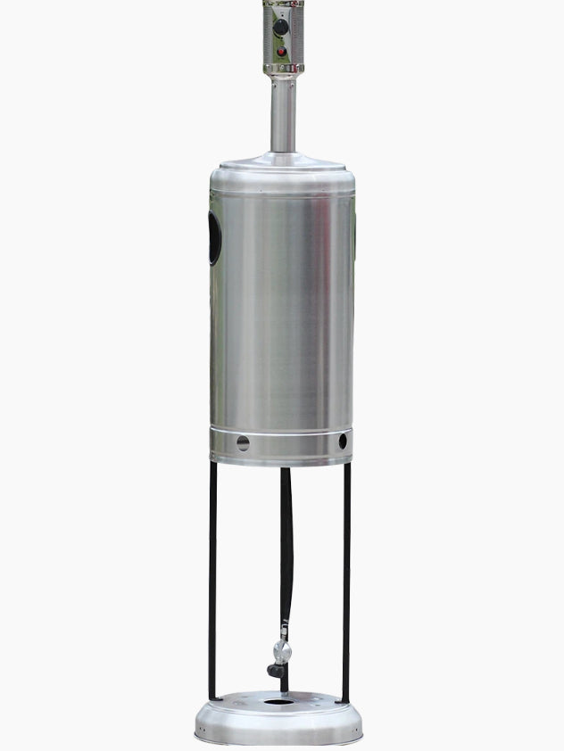 RadTec 96" Real Flame Natural Gas Patio Heater - Stainless Steel (RF-SSNG) | 40,000 BTU | Elegant Outdoor Heating