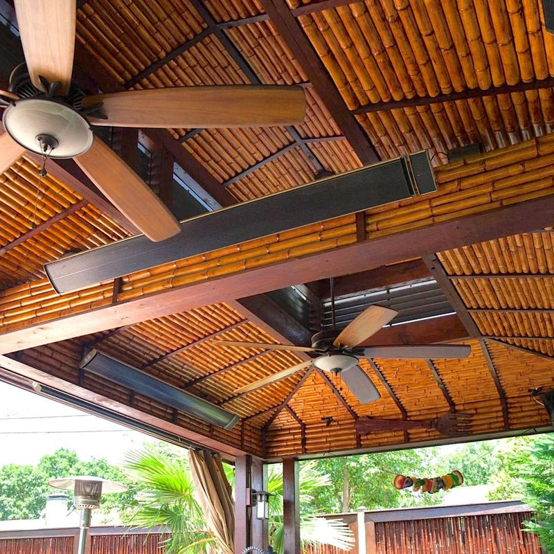 RadTec 82.5" Zero Light Electric Patio Heater (E32R) | Far-Infrared | Zero Light Emission | Outdoor Covered Spaces