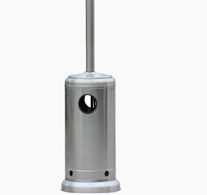 RadTec 96" Real Flame Propane Patio Heater - Stainless Steel (RF-SS) | 40,000 BTU | Elegant Outdoor Heating