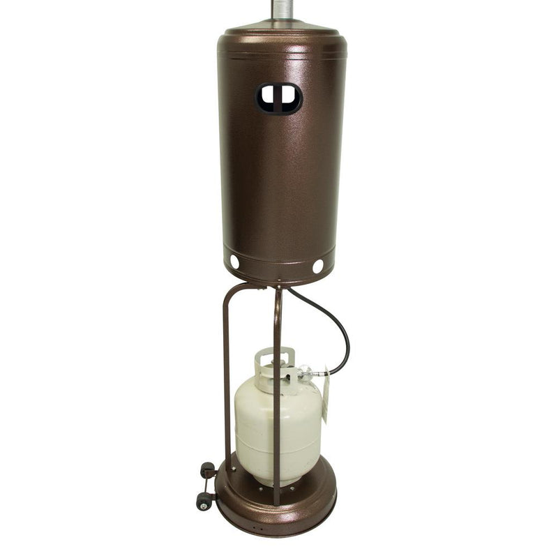 RadTec 96" Real Flame Propane Patio Heater - Antique Bronze (RF-AB) | 40,000 BTU | Rustic Outdoor Heating