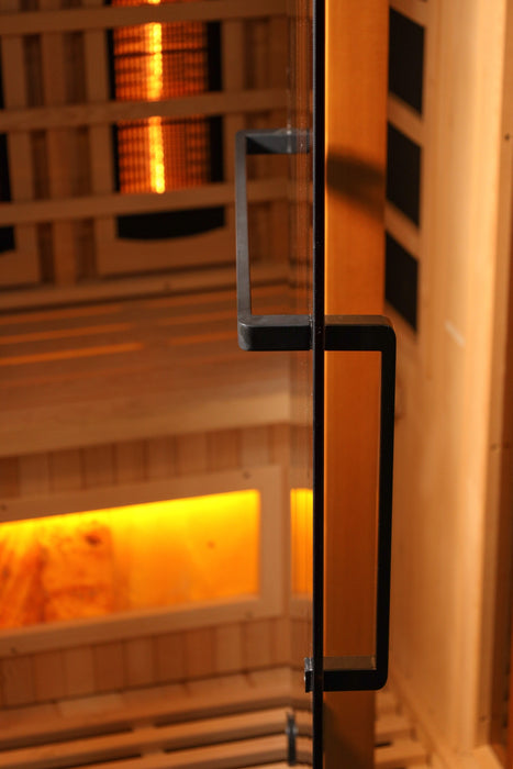 Golden Designs 2025 Reserve Edition GDI-8010-03 Full Spectrum Infrared Sauna with Himalayan Salt Bar | Compact 1-Person Indoor Spa | PureTech™ Near Zero EMF