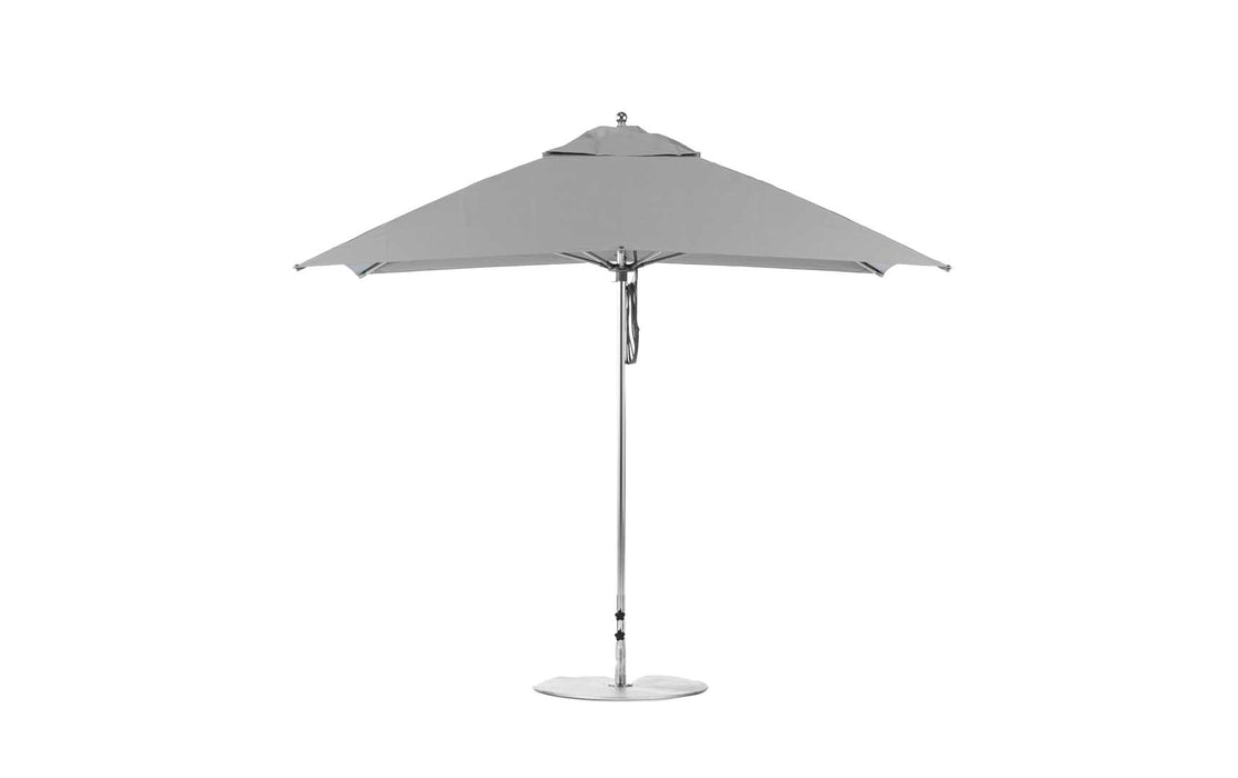 Ledge Lounger 10' Square Pulley Essential Fiberglass Umbrella