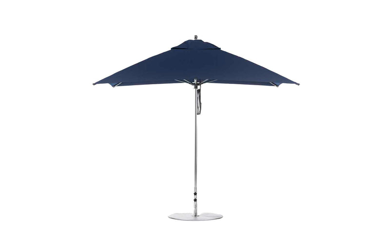 Ledge Lounger 10' Square Pulley Essential Fiberglass Umbrella
