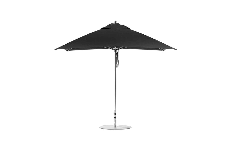Ledge Lounger 10' Square Pulley Essential Fiberglass Umbrella