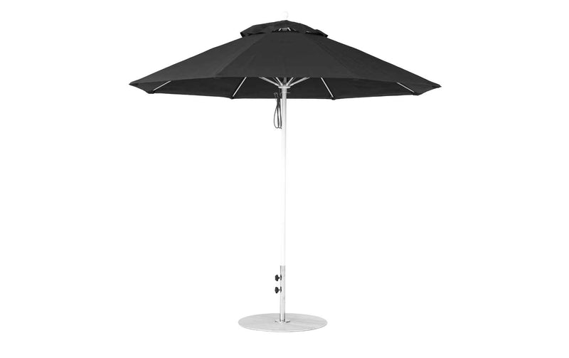 Ledge Lounger 9' Octagon Pulley Essential Fiberglass Umbrella