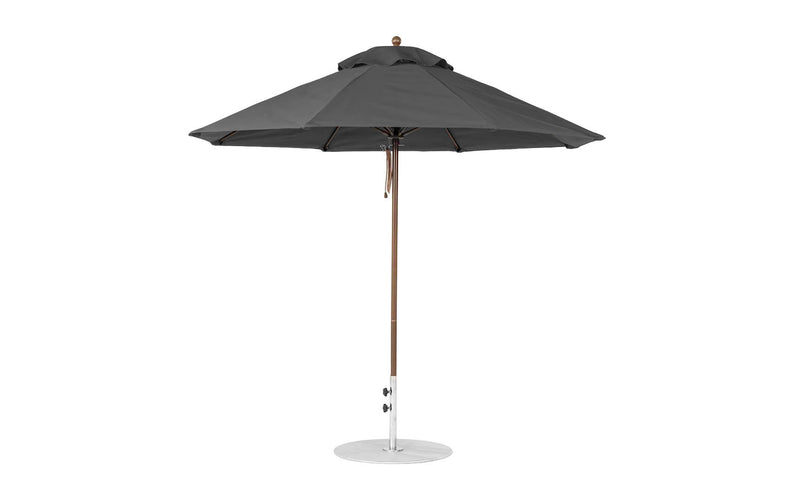 Ledge Lounger 9' Octagon Pulley Essential Fiberglass Umbrella