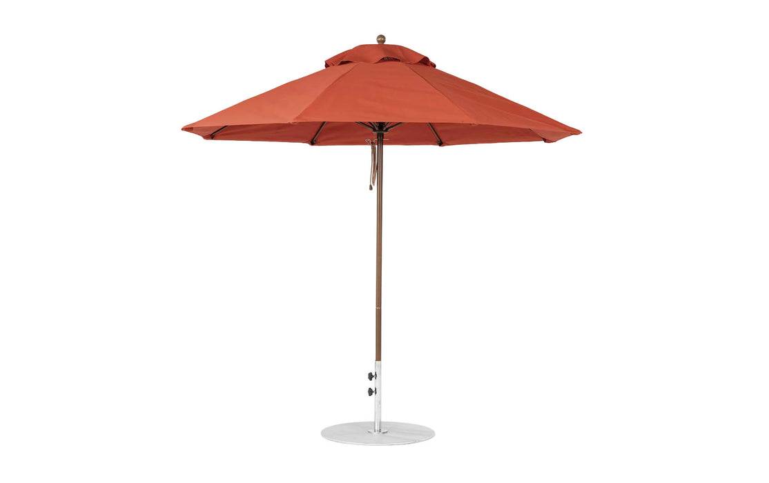 Ledge Lounger 9' Octagon Pulley Essential Fiberglass Umbrella