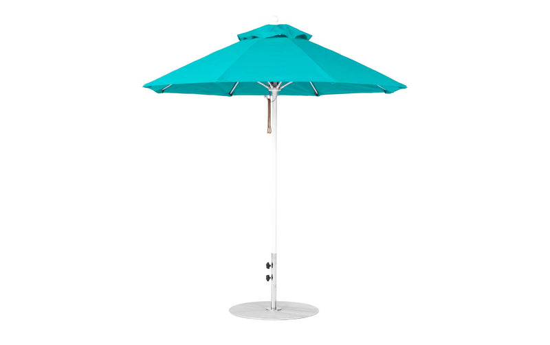 Ledge Lounger 7.5' Octagon Pulley Essential Fiberglass Umbrella