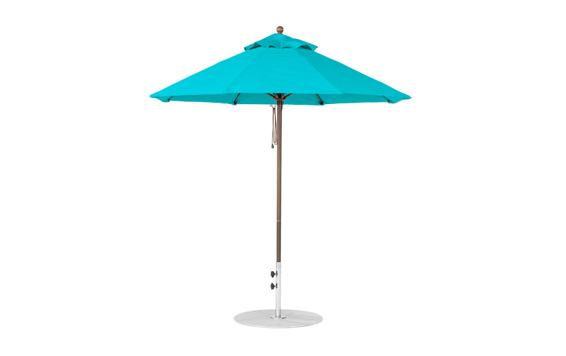Ledge Lounger 7.5' Octagon Pulley Essential Fiberglass Umbrella