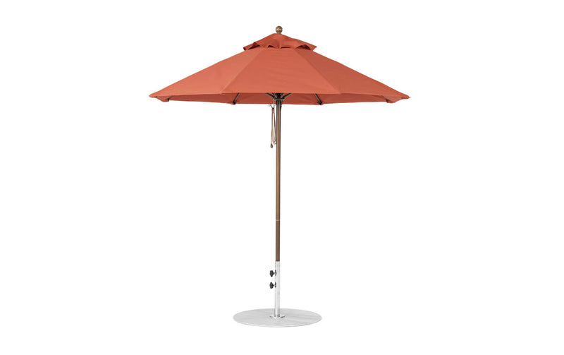 Ledge Lounger 7.5' Octagon Pulley Essential Fiberglass Umbrella