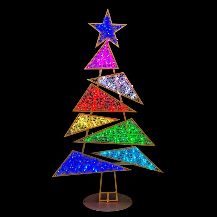 8' Multi-Color LED Christmas Tree Display