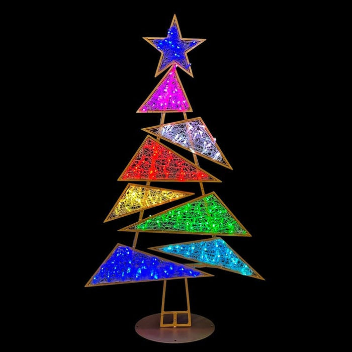 8' Multi-Color LED Christmas Tree Display