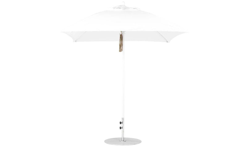 Ledge Lounger 7.5' Square Pulley Essential Fiberglass Umbrella