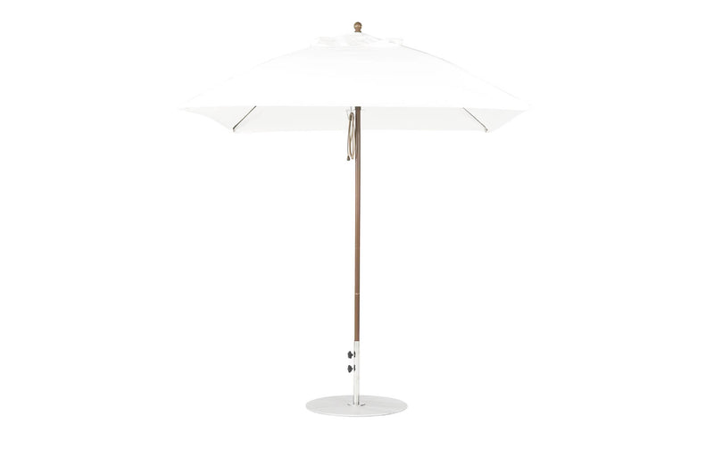 Ledge Lounger 7.5' Square Pulley Essential Fiberglass Umbrella