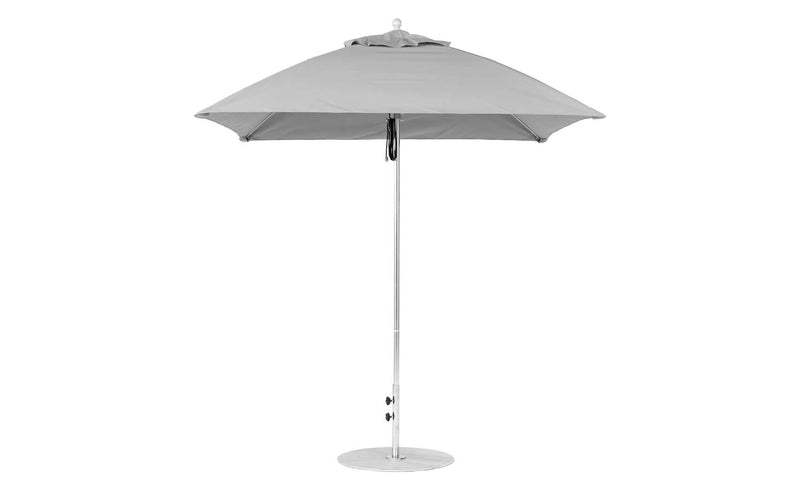 Ledge Lounger 7.5' Square Pulley Essential Fiberglass Umbrella