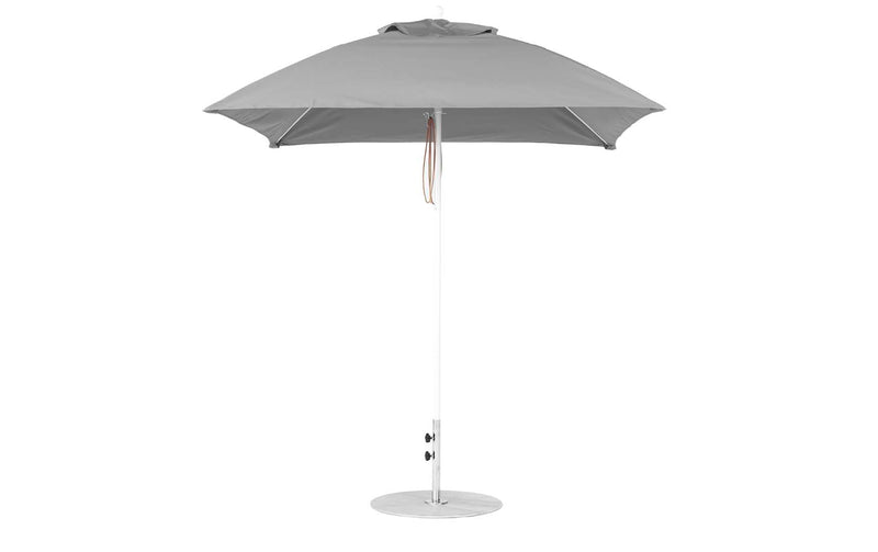 Ledge Lounger 7.5' Square Pulley Essential Fiberglass Umbrella