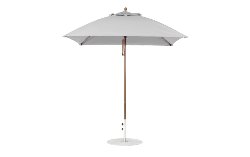 Ledge Lounger 7.5' Square Pulley Essential Fiberglass Umbrella