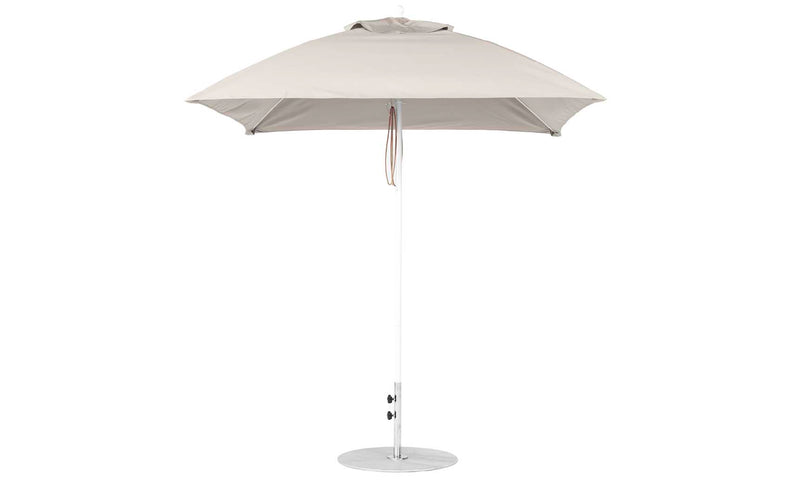 Ledge Lounger 7.5' Square Pulley Essential Fiberglass Umbrella