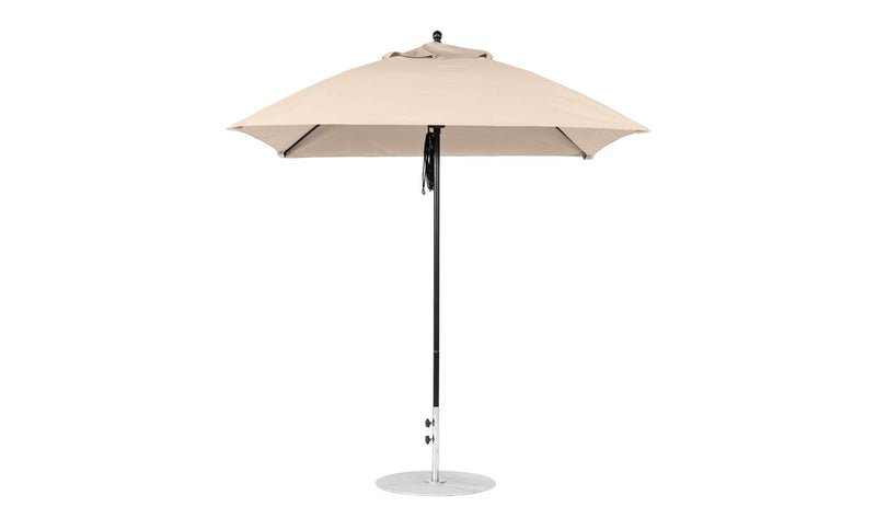 Ledge Lounger 7.5' Square Pulley Essential Fiberglass Umbrella