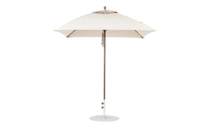 Ledge Lounger 7.5' Square Pulley Essential Fiberglass Umbrella