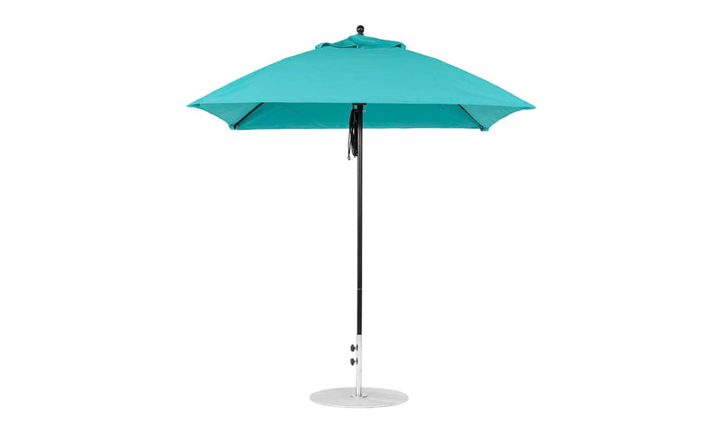 Ledge Lounger 7.5' Square Pulley Essential Fiberglass Umbrella