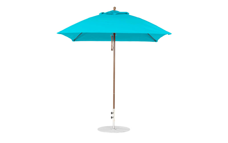 Ledge Lounger 7.5' Square Pulley Essential Fiberglass Umbrella