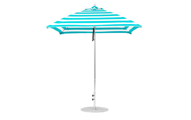 Ledge Lounger 7.5' Square Pulley Essential Fiberglass Umbrella