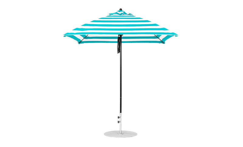 Ledge Lounger 7.5' Square Pulley Essential Fiberglass Umbrella