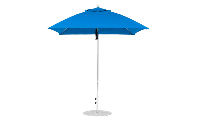 Ledge Lounger 7.5' Square Pulley Essential Fiberglass Umbrella