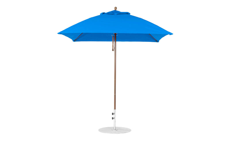 Ledge Lounger 7.5' Square Pulley Essential Fiberglass Umbrella