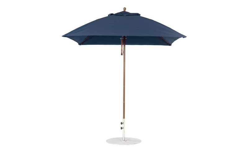 Ledge Lounger 7.5' Square Pulley Essential Fiberglass Umbrella