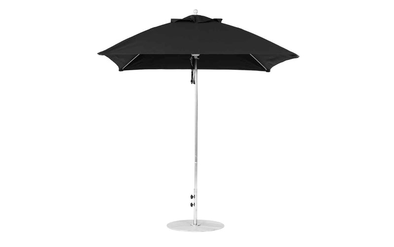 Ledge Lounger 7.5' Square Pulley Essential Fiberglass Umbrella