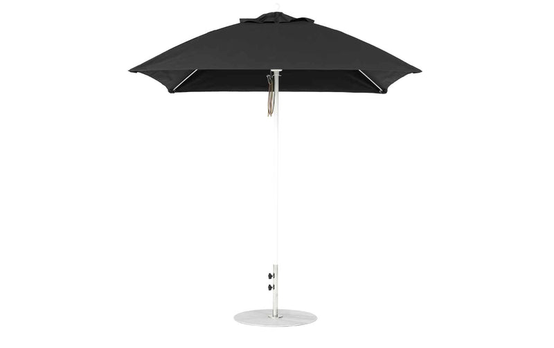 Ledge Lounger 7.5' Square Pulley Essential Fiberglass Umbrella
