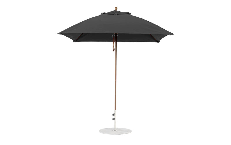 Ledge Lounger 7.5' Square Pulley Essential Fiberglass Umbrella