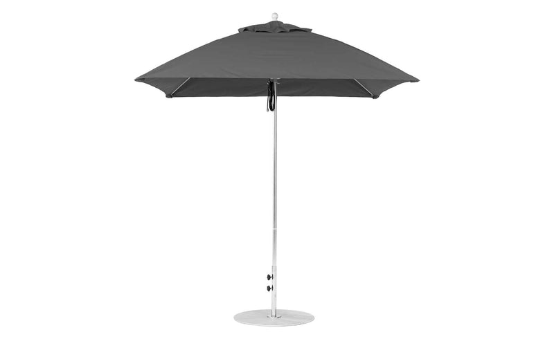 Ledge Lounger 7.5' Square Pulley Essential Fiberglass Umbrella